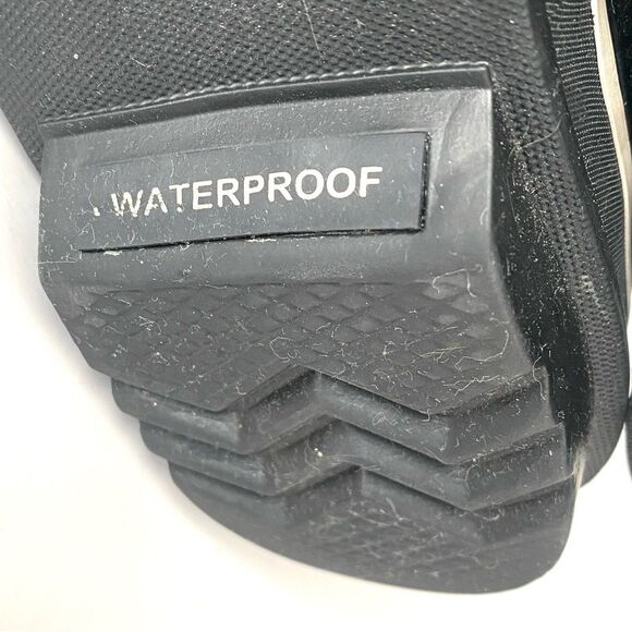 SOREL Black Fur-Lined Lace-Up Waterproof Winter Boots Sz 11 Outdoor Ski Resort - Picture 12 of 16